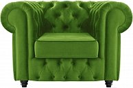 Кресло Бриоли Честерфилд В26 зеленый