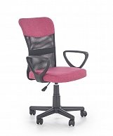 Кресло компьютерное Halmar TIMMY  розовый/черный