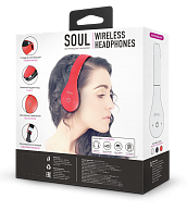 Наушники  Partner Soul Bluetooth 4.1  красные