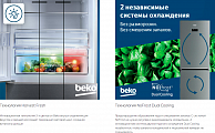 Холодильник с морозильником Beko B3RCNK402HX нержавеющая сталь