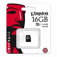 Карта памяти Kingston 16GB microSDHC Class 10 UHS-I 45R Flash Card Single Pack w/o Adapter SDC10G2/1