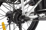 Велогибрид  Green City e-ALFA Fat серебристый