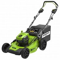 Газонокосилка GreenWorks GD60LM51SP зеленый, черный