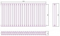 Полотенцесушитель водяной Сунержа ЭСТЕТ-00 500х1035 00-0332-5023