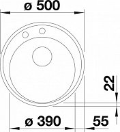 Кухонная мойка Blanco Riona 45  кофе (521401)