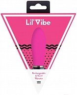 Нереалистичный вибратор Lil Vibe LIL002PNK розовый, черный