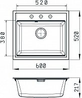 Кухонная мойка Gerhans A12 (графит) графит