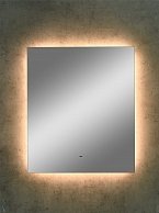 Зеркало Континент Trezhe LED 600х700 ореольная теплая подсветка и Б/К сенсор