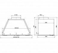 Кухонная вытяжка Elikor Flat 42П-430-К3Д (хром) хром (КВ II М-430-42-559)