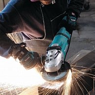 Шлифовальная машина Makita GA9030F01 серый, синий, черный