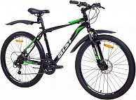 Велосипед AIST Disc/26/18/черно-зеленый/2022