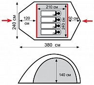 Палатка Tramp  Stalker 4 v2