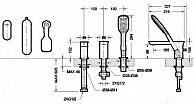 Смеситель Bravat Gina F565104C-2-ENG хром (35289)