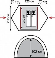 Tramp палатка Colibri 2 (V2)