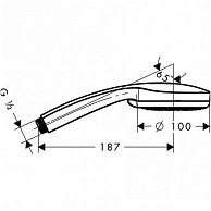 Лейка душевая Hansgrohe  Croma 100   28535000