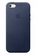 Чехол  Apple для iPhone SE Leather Case Midnight Blue MMHG2ZM/A