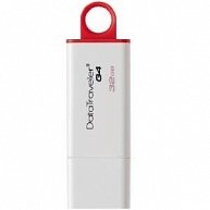 USB Flash Kingston 32GB USB 3.0 DataTraveler I G4,  white/red DTIG4/32GB