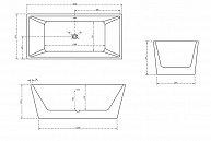 Ванна акриловая Abber AB9224 -1.6