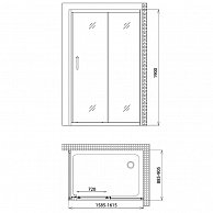 Душевой уголок Gemy Victoria S30191F-A90