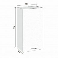 Шкаф настенный  Кортекс-мебель Корнелия ЛИРА ВШ40 Розовый