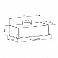 Вытяжка кухонная Zorg Technology CLASSICO 850 52 M  белая