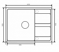 Кухонная мойка ZorG Apollo 65 черный опал