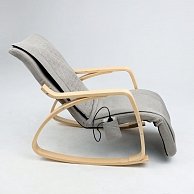 Кресло-качалка AksHome SMART MASSAGE ткань, бежевый