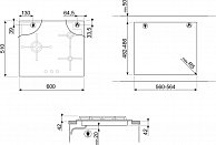 Варочная панель Smeg  PV163S2