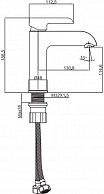 Смеситель для раковины Maxonor черный MN1081-7