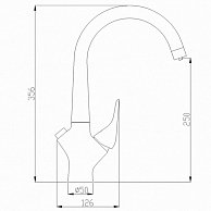 Смеситель Zorg  Steel Hammer SH 815  черный / бронза