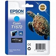 Картридж  Epson T1572 C13T15724010 голубой