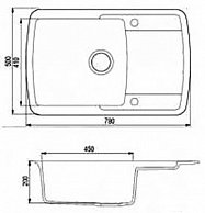 Кухонная мойка Gerhans B29 (черный) черный