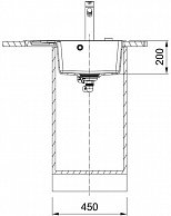 Мойка кухонная Franke CNG 611/211-62 TL серый