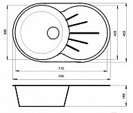 Кухонная мойка Gerhans А02 + смеситель LEDEME LL5936-B песок