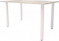 Обеденный стол Millwood Прага Л18 130x80 белый/металл белый