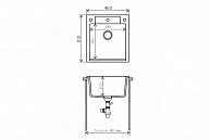 Кухонная мойка Polygran  Argo-460 белый хлопок 36 бежевый, белый