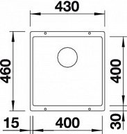 Кухонная мойка Blanco Subline 400-U черный (525990)